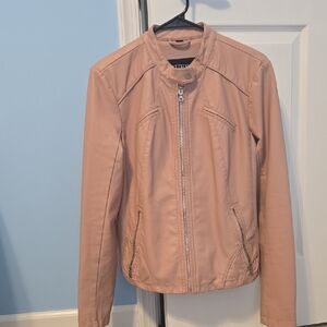 Guess Women's Pink Moto Jacket
